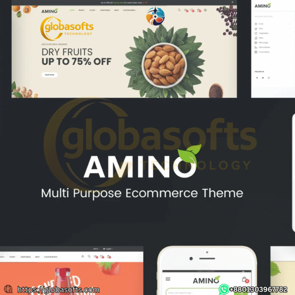 Amino – Organic & Food WordPress Theme | Premium E-commerce Design